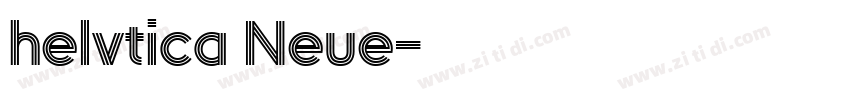 helvtica Neue字体转换 helvtica Neue字体转换